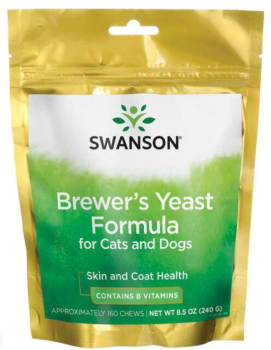 Swanson Brewer's Yeast Formula for Cats and Dogs (формула пивных дрожжей для кошек и собак) 240 г