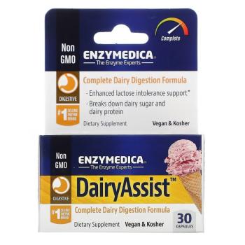 Enzymedica Dairy Assist (ДейриАссист поддержка пищеварения) 30 капсул