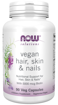 NOW Solutions Hair Skin & Nails (для здоровья волос кожи и ногтей) 90 вег капсул