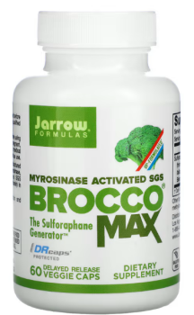 Jarrow Formulas BroccoMax Myrosinase Activated SGS 60 растительных капсул с отсроченным высвобождением