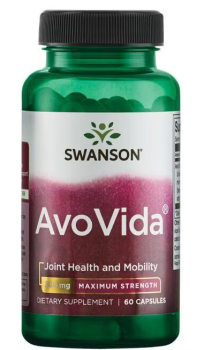 Swanson Avovida - Maximum Strength (Поддерживает целостность, подвижность и гибкость суставов) 300 мг 60 капсул