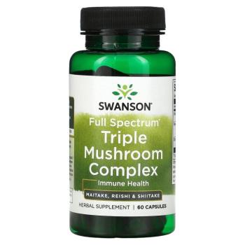 Swanson Triple Mushroom Complex (Тройной грибной комплекс - Формула 3 грибов) 60 капсул