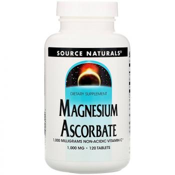 Source Naturals Magnesium Ascorbate (Магния аскорбат) 1000 мг 120 таблеток