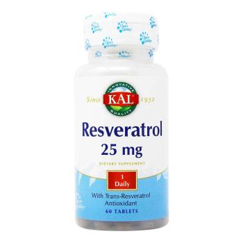 KAL Resveratrol (Ресвератрол) 25 мг 60 таблеток