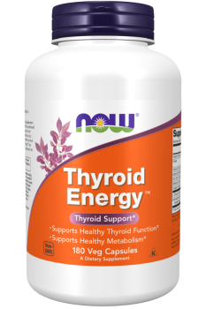 NOW Thyroid Energy™ (Поддержка щитовидной железы) 180 вег капсул