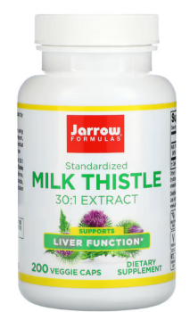 Jarrow Formulas Standardized Milk Thistle (Экстракт расторопши) 150 мг 200 растительных капсул, срок годности 12/2023