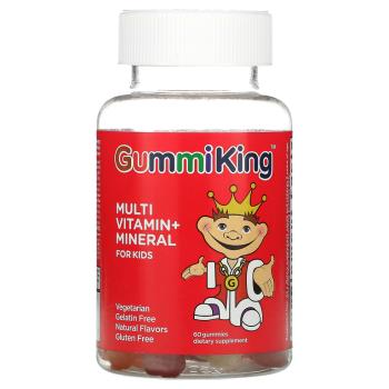 GummiKing Multi-Vitamin + Mineral for Kids (Мультивитамины и минералы для детей) 60 жевательных мармеладок