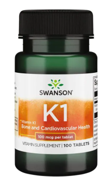 Swanson Vitamin K1 (Витамин K1) 100 мкг 100 таблеток