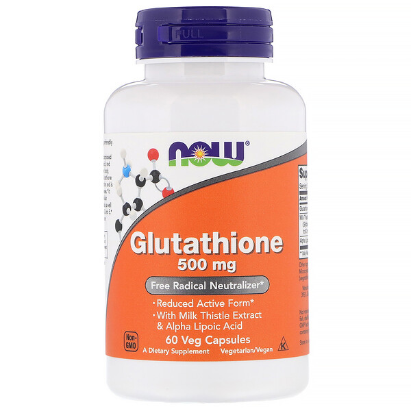 NOW Glutathione (Глутатион) 500 мг 60 капсул.jpg