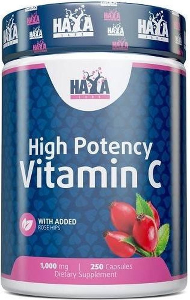 Haya Labs High Potency Vitamin C with rose hips