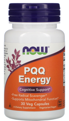 NOW PQQ Energy (Пирролохинолинхинон) 30 капсул