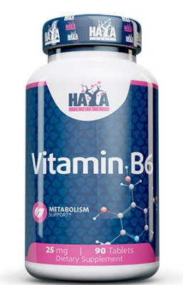 Haya Labs Vitamin B6 (Витамин В6) 25мг 90 таблеток, срок годности 03/2024