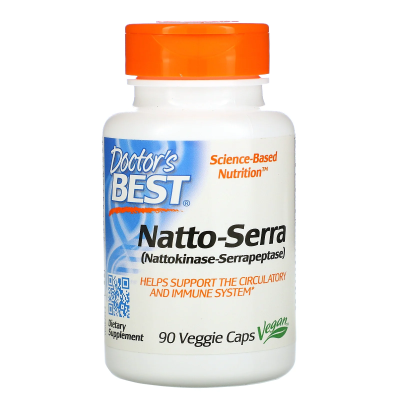 Doctor's Best Natto-Serra 90 вег. капсул