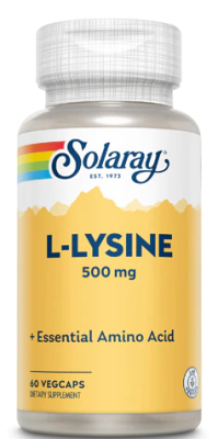 Solaray L-Lysine (L-лизин) 500 мг  60 растительных капсул