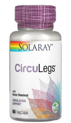 Solaray CircuLegs (Поддержка кровообращения) 200 мг 60 капсул