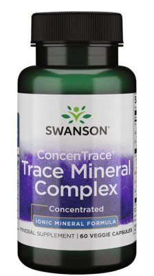 Swanson Concentrace Trace Mineral Complex (сбалансированный комплекс полного спектра из 72 микроэлементов) 60 вег капсул