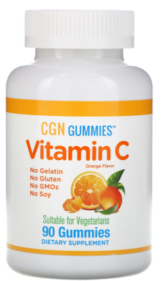 California Gold Nutrition Жевательные таблетки с витамином C натуральный апельсиновый вкус 90 жевательных таблеток