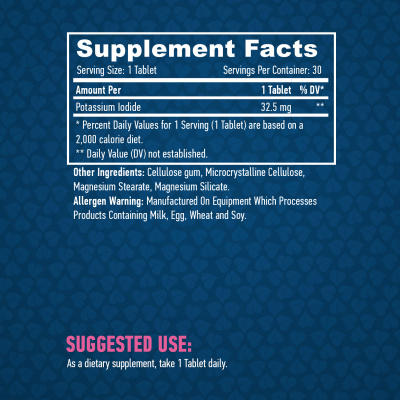 Haya Labs Potassium iodide (Йодид калия) 32,5 мг 30 таблеток