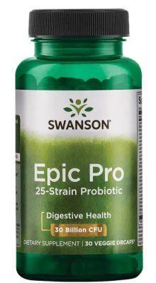 Swanson Epic Pro 25-Strain Probiotic 30 Billion CFU 30 вег капсул срок 07/2023