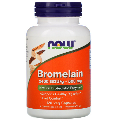 NOW Bromelain (Бромелаин) 500 мг 120 капсул
