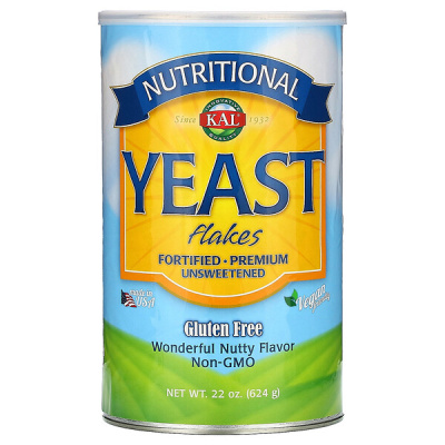 KAL Nutritional Yeast Flakes (Пищевые дрожжевые хлопья с ореховым вкусом без сахара) 624 г