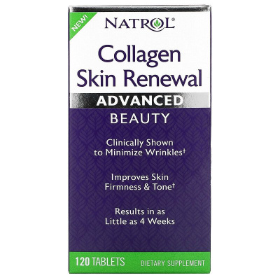 Natrol Collagen Skin Renewal (Коллаген для восстановления кожи) 120 таблеток