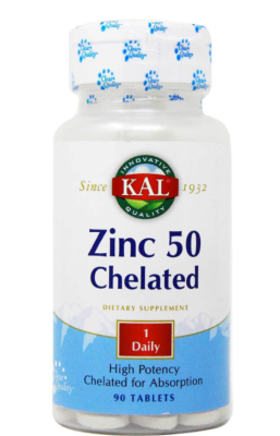 KAL Zinc 50 Chelated (Хелат Цинка) 50 мг 90 таблеток