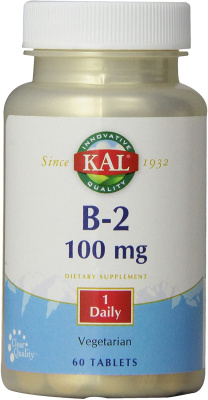 KAL B-2 (Витамин В-2 рибофлавин) 100 мг 60 таблеток