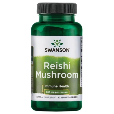 Swanson Reishi Mushroom (гриб рейши) 600 мг 60 капсул