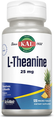 KAL L-Theanine ActivMelt (L-Теанин) ананас 25 мг 120 таблеток
