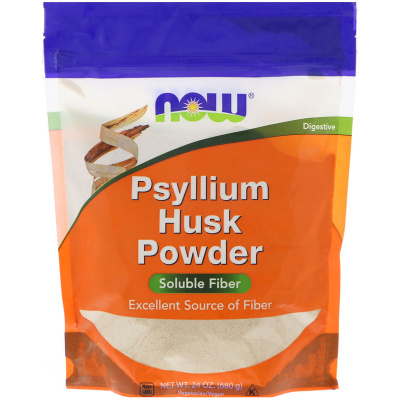 NOW Psyllium Husks Powder (Порошок из шелухи семян подорожника) 680 гр