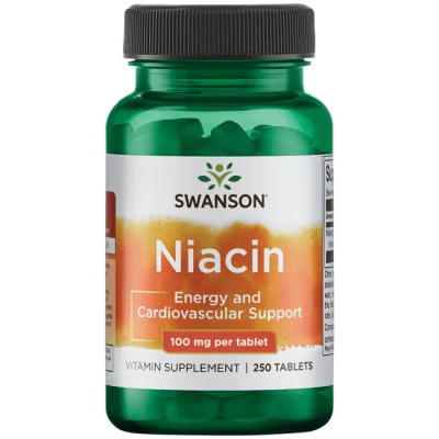 Swanson Niacin (Ниацин витамин В-3) 100 мг 250 таблеток