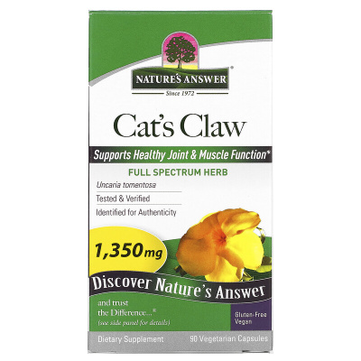 Nature's Answer Cat`s Claw (Кошачий коготь) 1350 мг 90 капсул