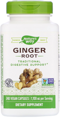Nature's Way Ginger Root (Корень имбиря) 1100 мг 240 капсул