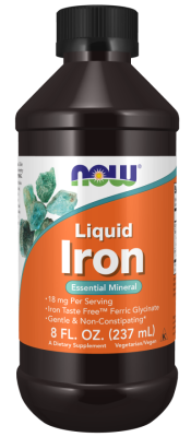 NOW Iron Liquid (Жидкое железо) 237 мл