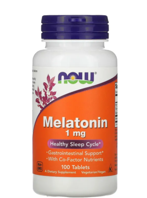 NOW Melatonin (Мелатонин) 1 мг 100 таблеток