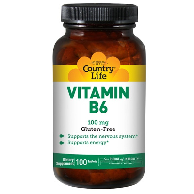Country Life Vitamin B6 (Витамин B6) 100 мг 100 таблеток