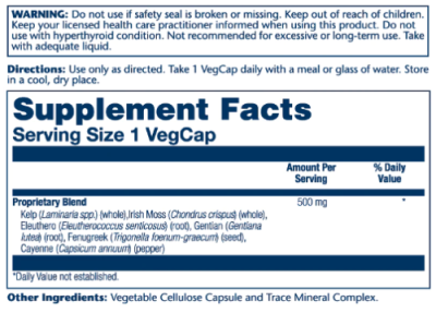 Solaray Thyroid Blend SP-26 100 капсул