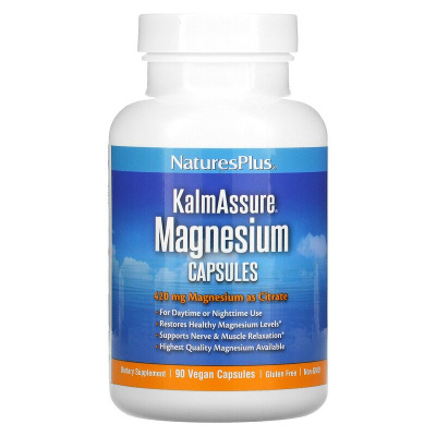 NaturesPlus KalmAssure Magnesium (магний) 140 мг 90 веганских капсул