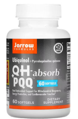 Jarrow Formulas Ubiquinol QH-Absorb + PQQ (Убихинол + Пирролохинолинхинон) 60 капсул
