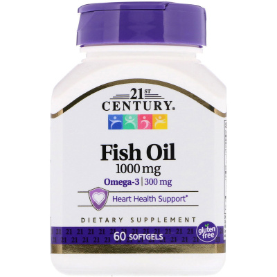 21st Century Fish Oil (Omega-3) 1000 мг 60 капсул
