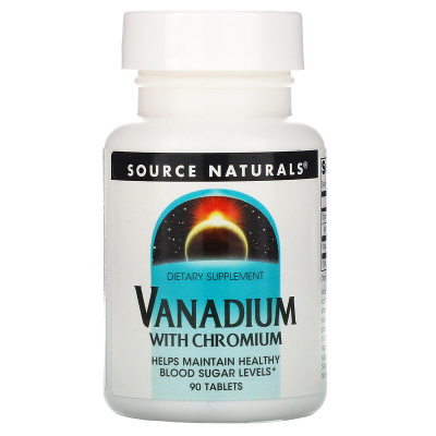 Source Naturals Vanadium with Chromium (Ванадий с хромом) 90 таблеток