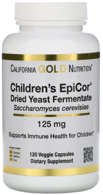 California Gold Nutrition Children's Epicor 125 мг 120 капсул