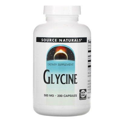 Source Naturals Glycine (Глицин) 500 мг 200 капсул