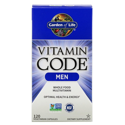 Garden of Life Vitamin Code (мультивитамины из цельных продуктов для мужчин) 120 вегетарианских капсул