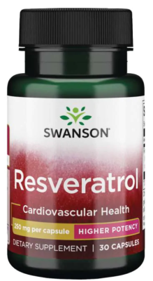Swanson Resveratrol (Ресвератрол) 250 мг 30 капсул, 04/24