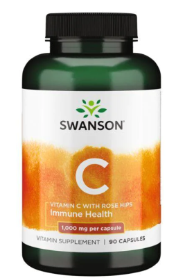 Swanson Vitamin C with Rose Hips (Витамин С с шиповником) 1000 мг 90 капсул
