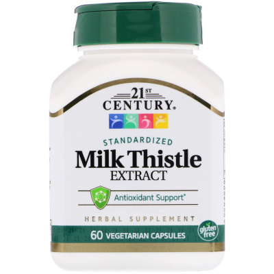 21st Century Milk thistle extract (Экстракт расторопши) 200 капсул