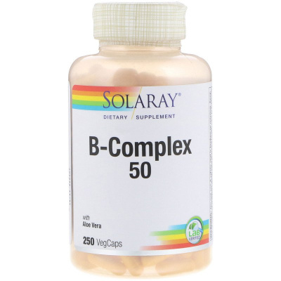 Solaray B-Complex 50 (комплекс с витаминами группы B) 250 капсул