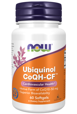 NOW Ubiquinol CoQH-CF (Убихинол) 60 гелевых капсул